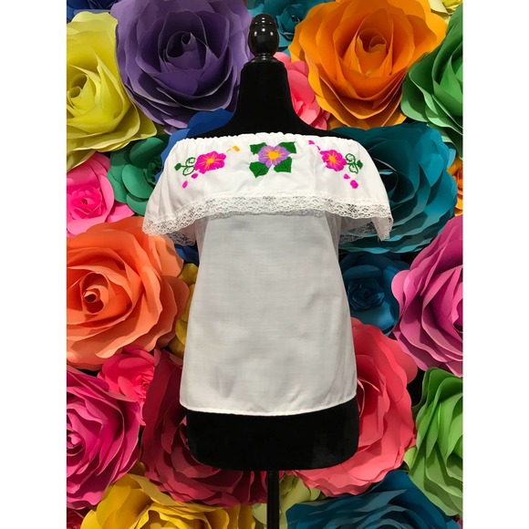 Mexican blouse only handmade and embroidered - Picture 6 of 6